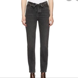 Alexander Wang Black Cult Flip Jeans
